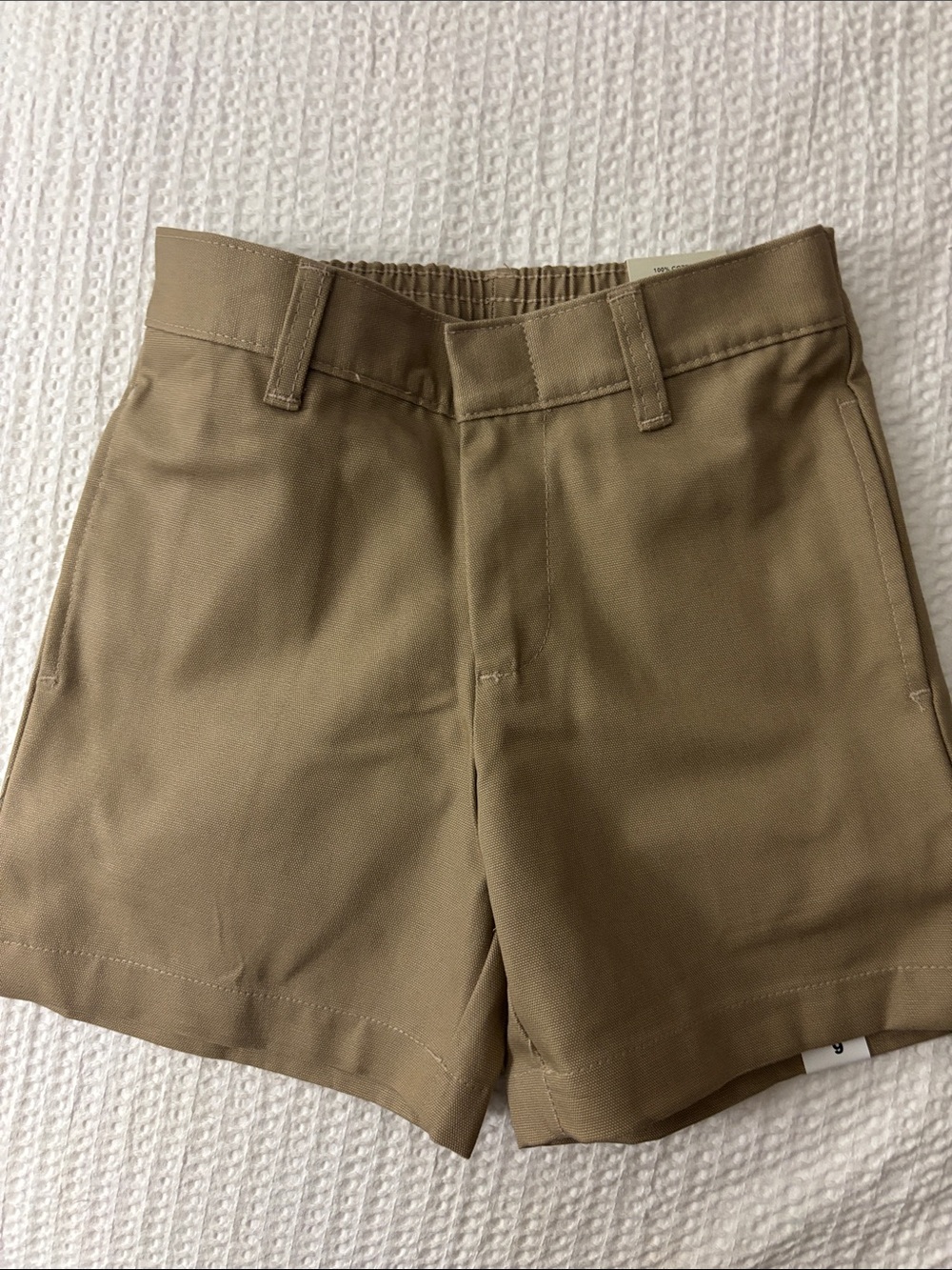 Girls' Khaki School Shorts - Tan (Size 6)